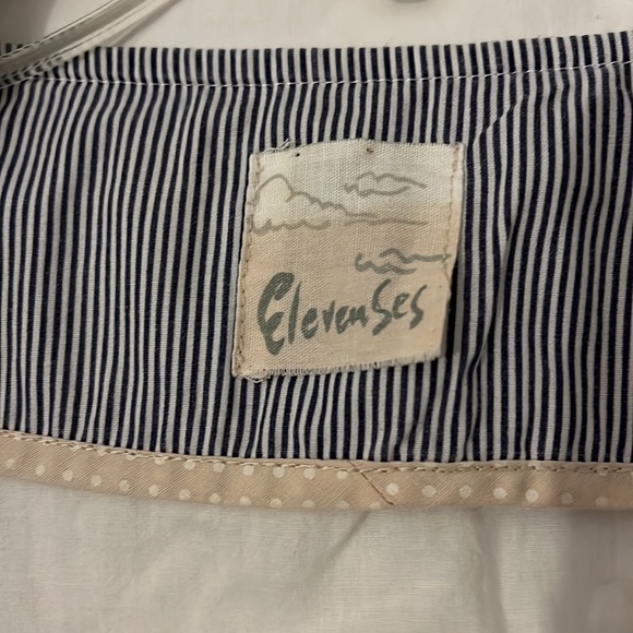 Anthropologie Elevenses White Collared Jacket - Picture 3 of 9